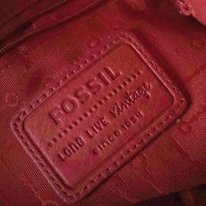 Fossil burnt orange reddish Tote